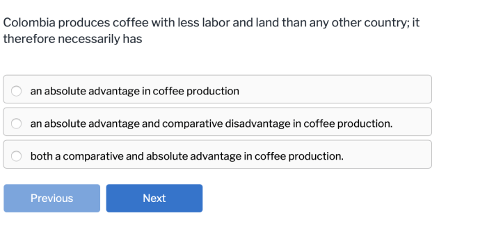 Colombia produces coffee with less labor