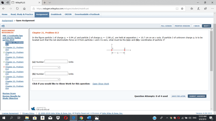 A particle has a charge of 1.5 μc and moves