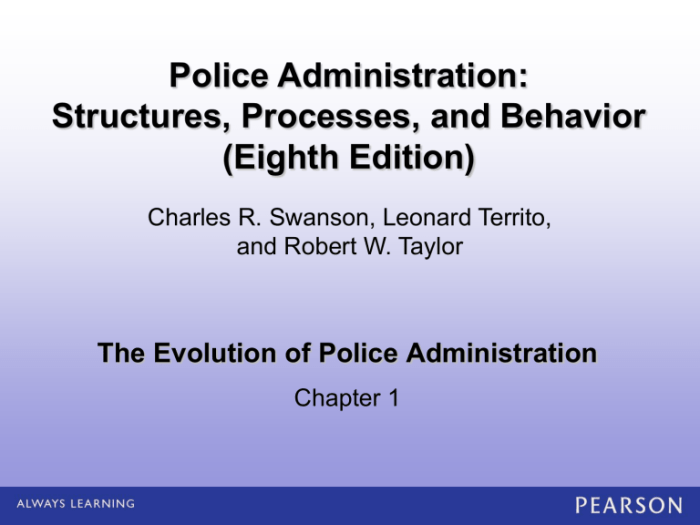 Police administration structures processes and behaviors 10th edition