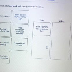 Classify each artist and work with the appropriate medium.